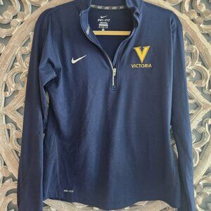 Nike 3/4 zip long sleeve dry fit top.  University of Victoria